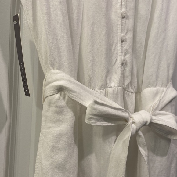 NWT Anthropologie - Cloth & Stone - Button-Front Mini Dress in White - Picture 9 of 14
